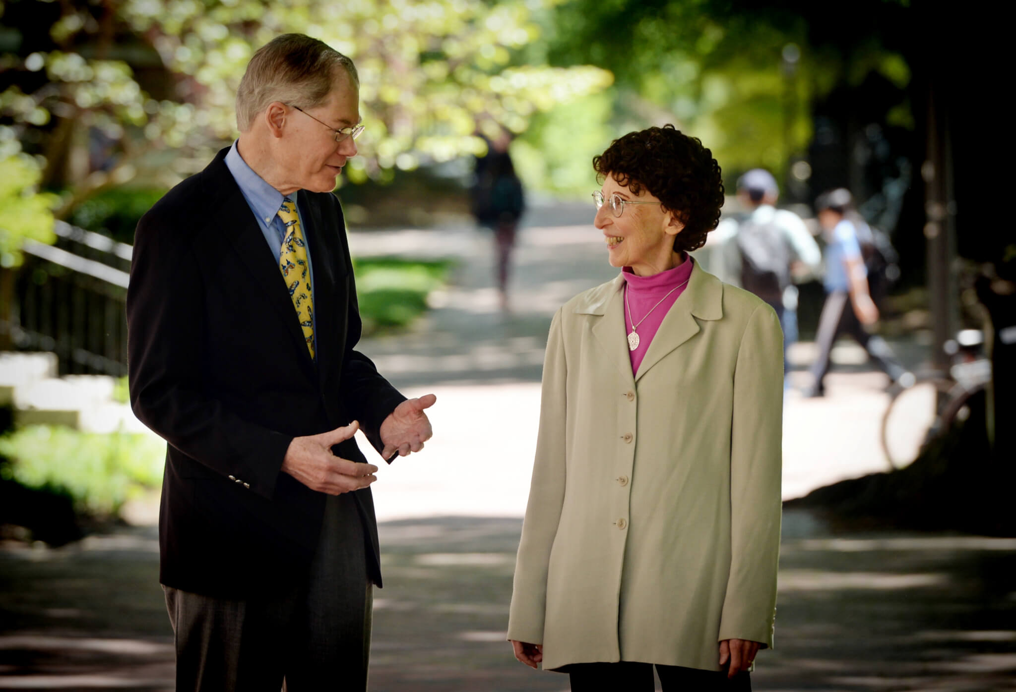 A portrait of John and Joy Kasson on campus