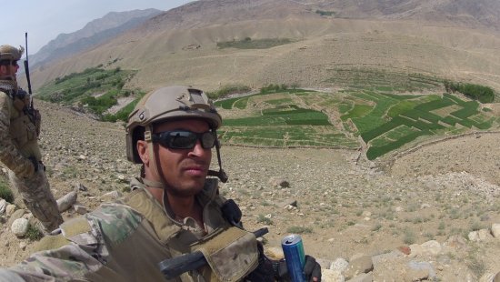 Curtis Carr in Afghanistan.