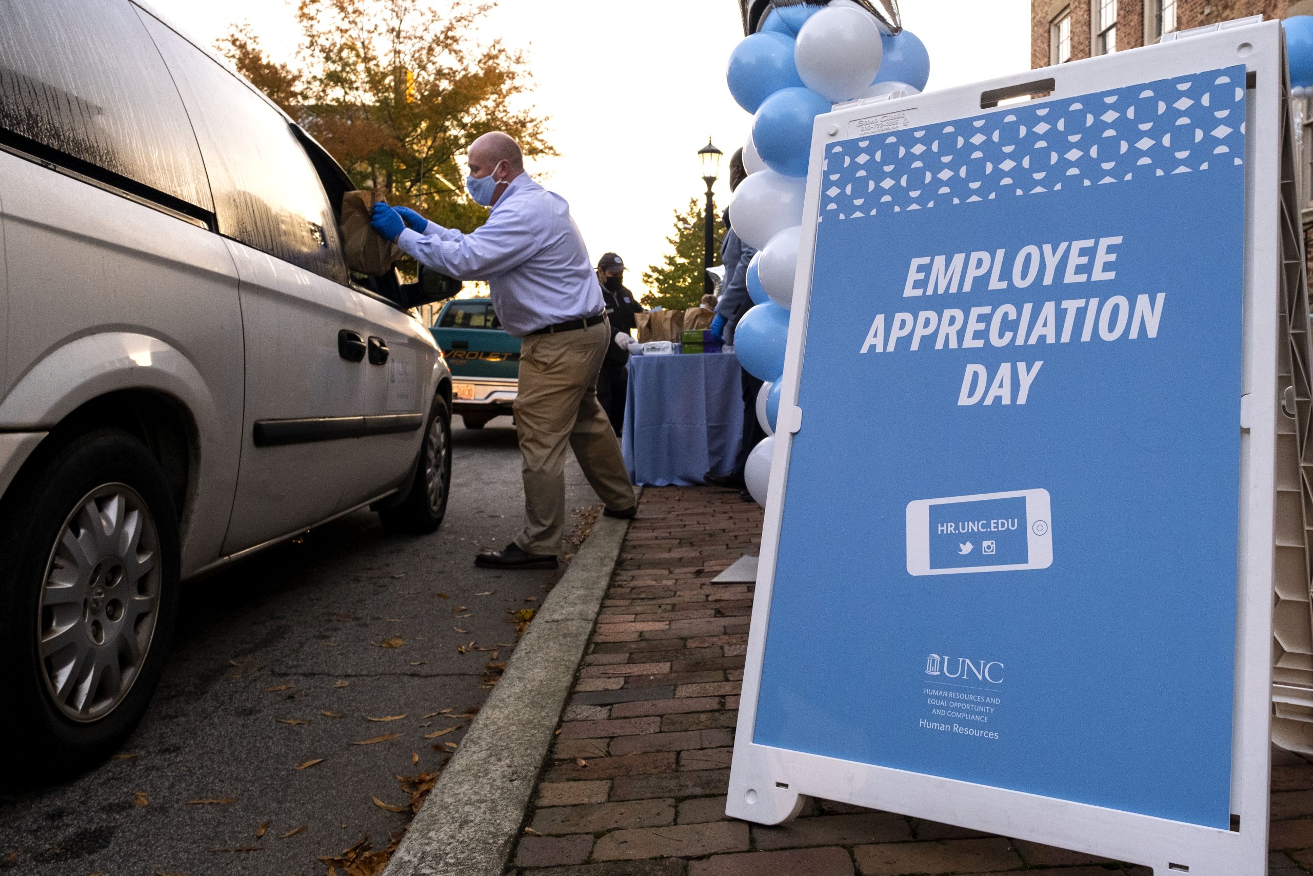 In past years, Employee Appreciation Day included in-person events across campus. During the pandemic, Employee Appreciation was comprised of virtual events throughout October, culminating in the breakfast drive-thru.
