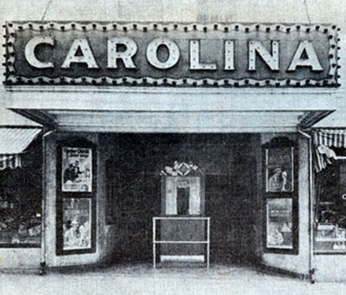 Historic picture of Carolina Theater.