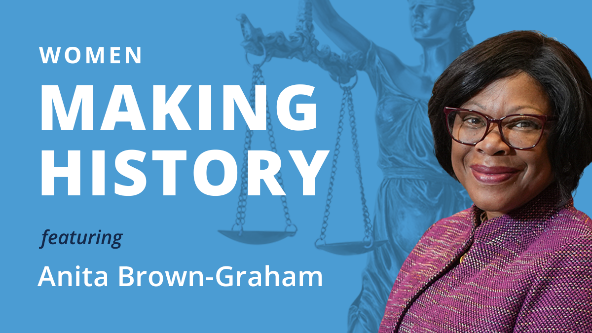 Anita Brown-Graham in foreground