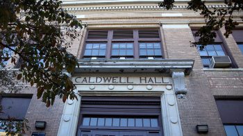 front of caldwell hall