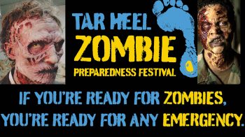 Zombie preparedness graphic.