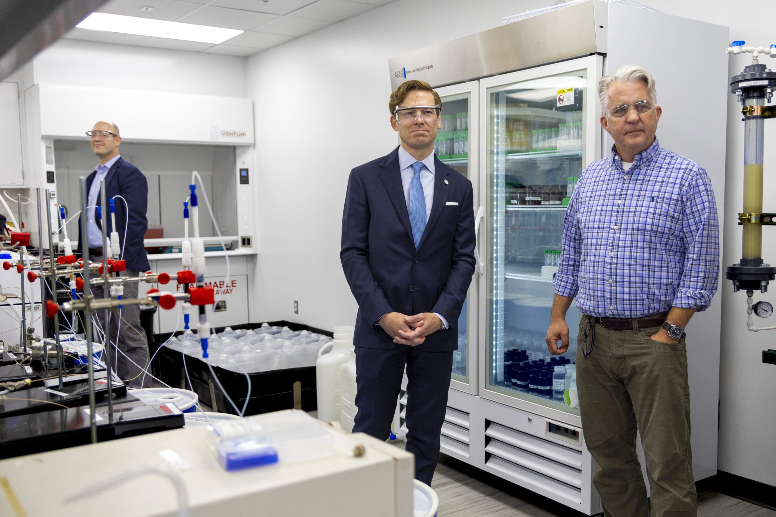 Lee H. Roberts tours the NC Pure Lab