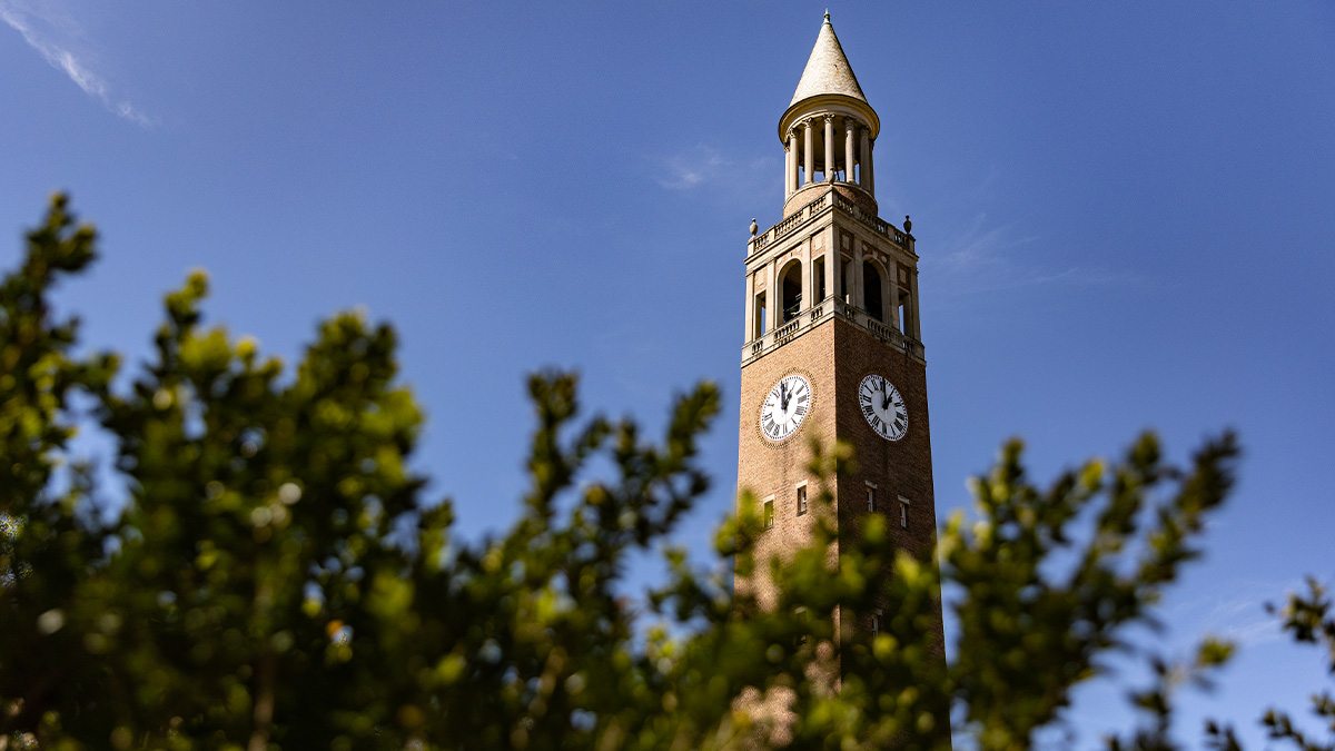 Bell Tower on the campus of UNC-Chapel Hill