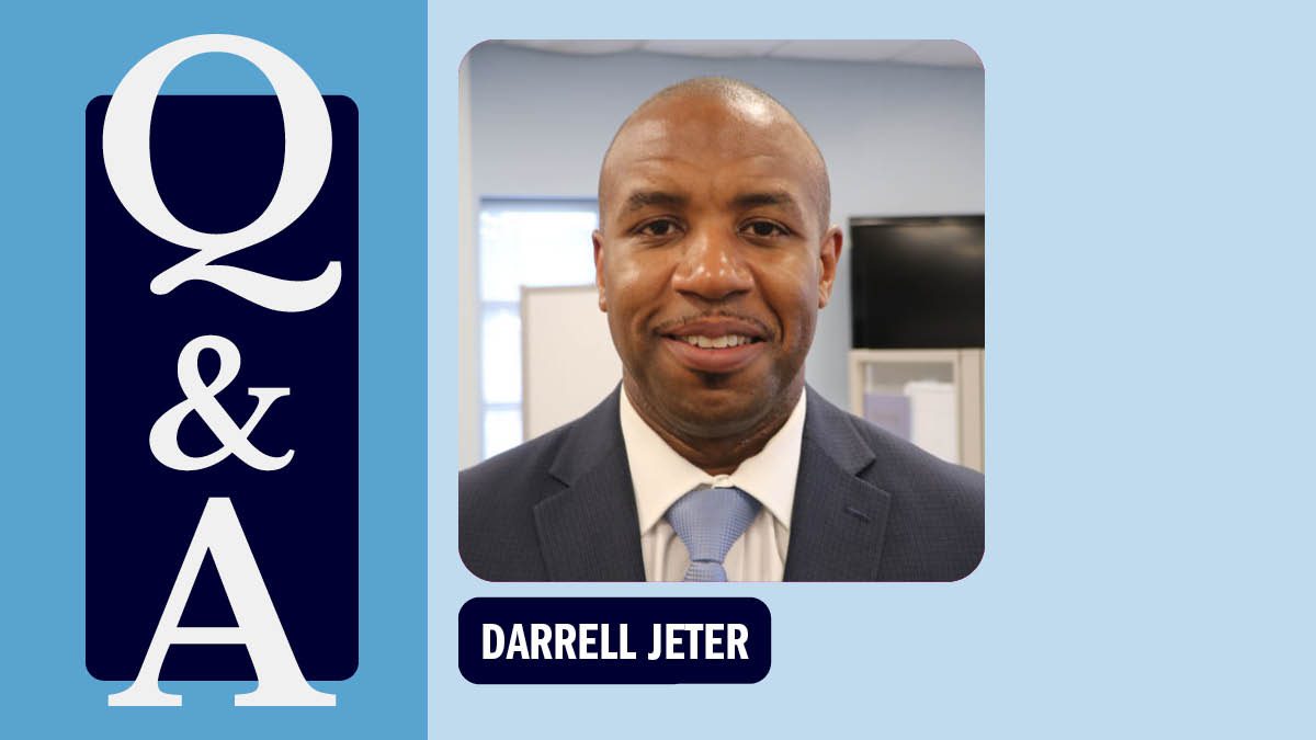 Q&A graphic with photo of Darrell Jeter