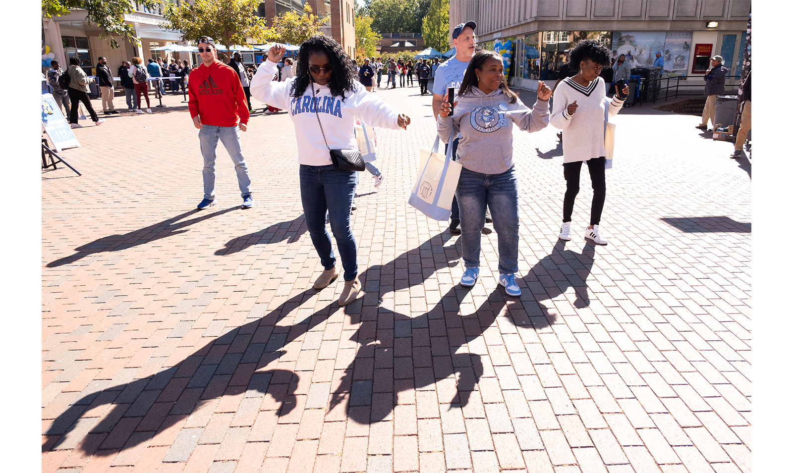 Carolina employees dance in the Pit at Employee Appreciation Day